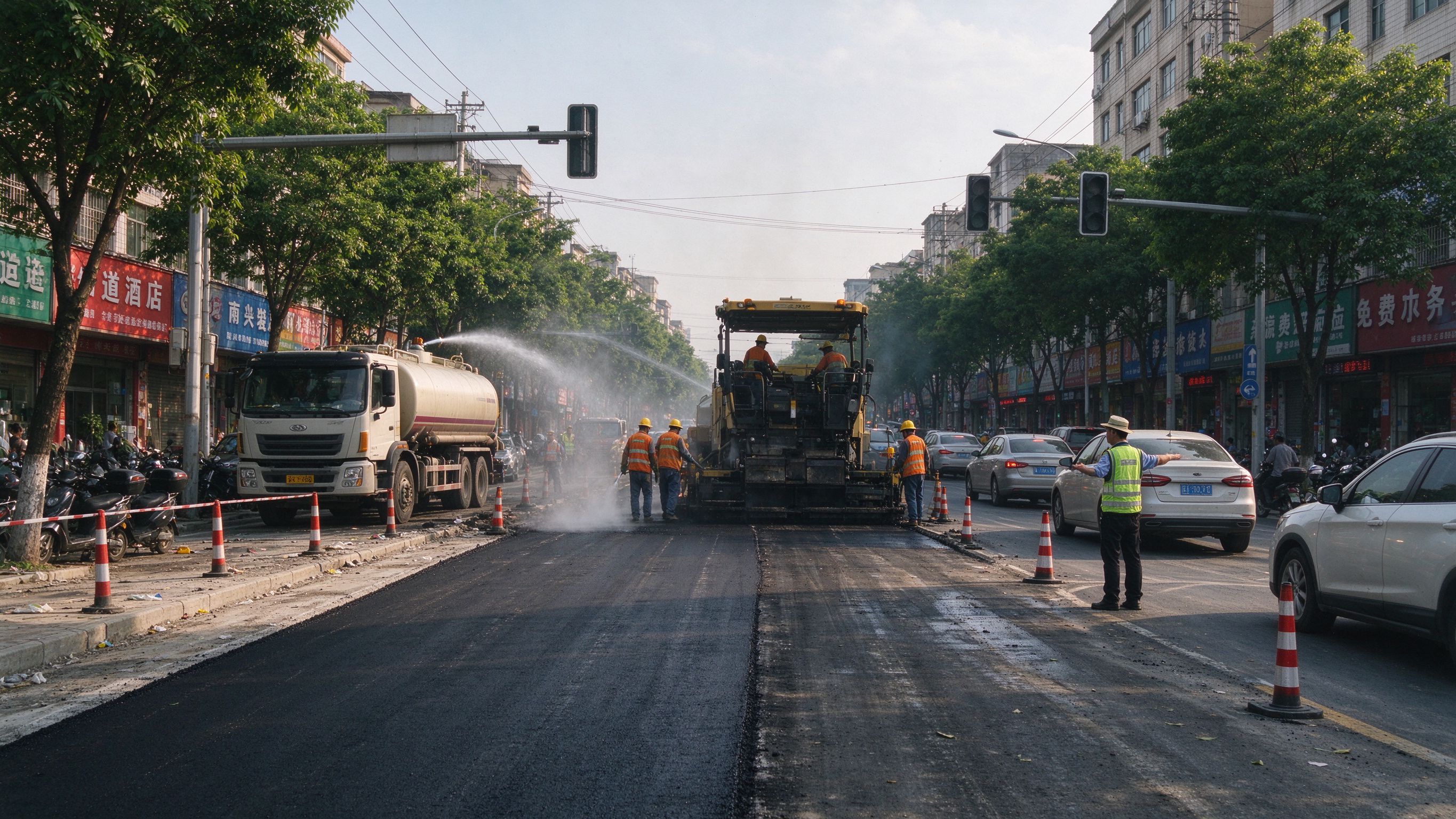 沈丘县道路改造项目八大员配套