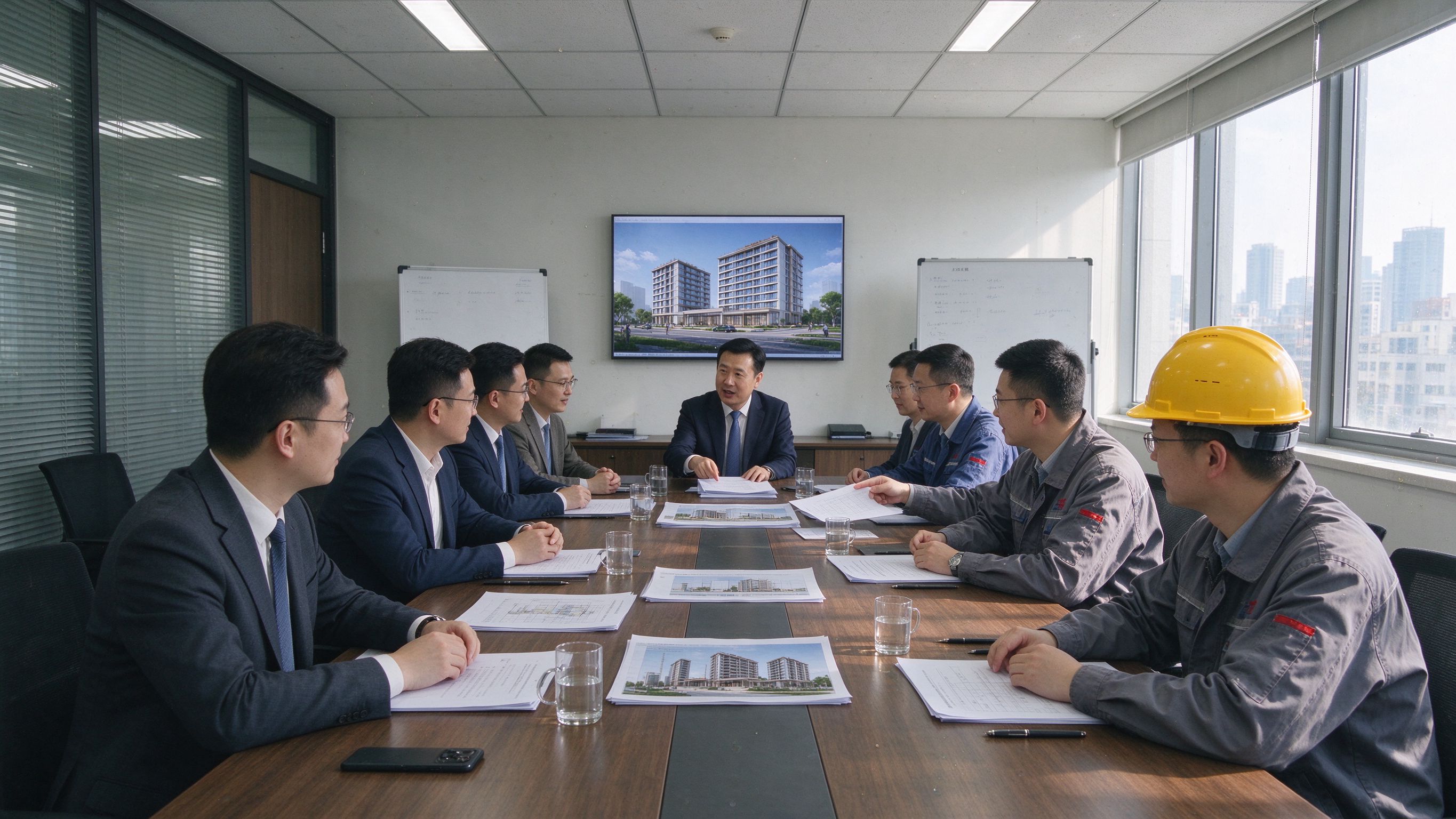周口八大员人才网顾问与企业商务洽谈